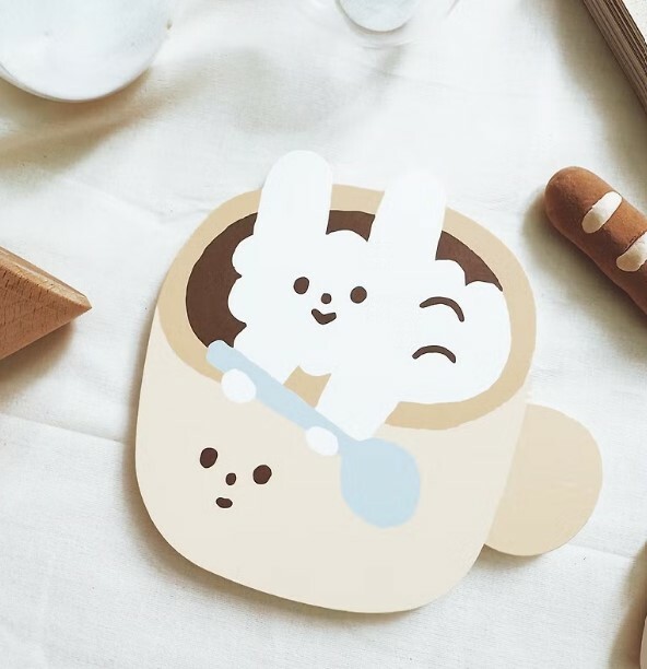 YO HAND STUDIO POSTCARD COFFEE