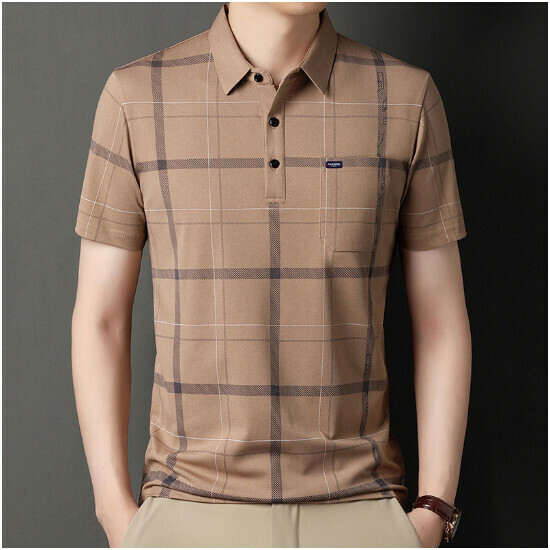 熱推休閒男短袖【605款卡其真口袋】尺碼【M-4XL】【下單後聯絡客服確認發貨尺碼】