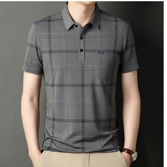 熱推休閒男短袖【605款灰色真口袋】尺碼【M-4XL】【下單後聯絡客服確認發貨尺碼】