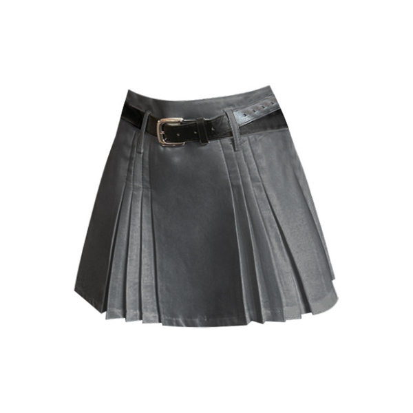 Hot selling pleated skirt + belt (black size S-L) (please contact customer service to confirm the delivery size after placing the order)