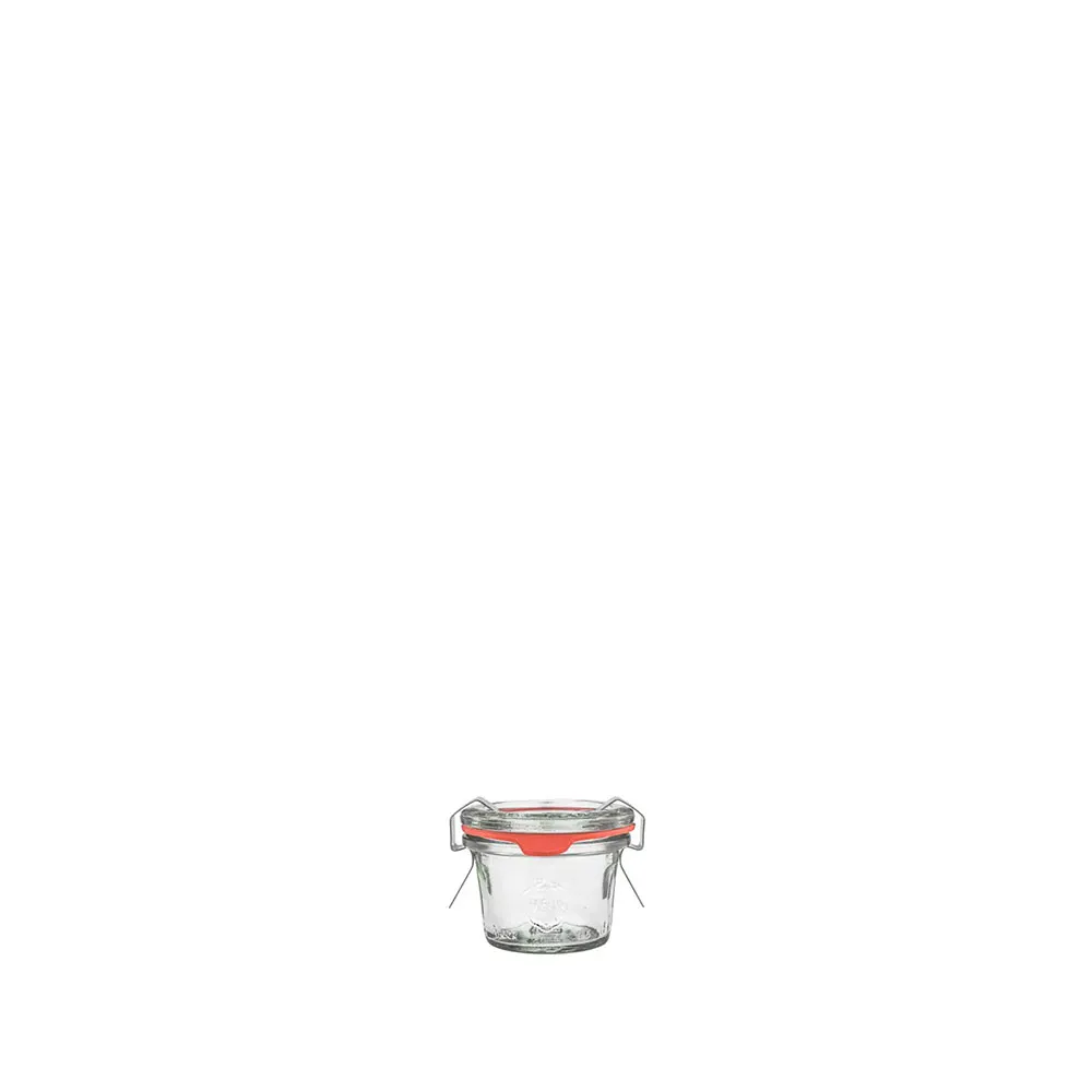 WECK 756 密封罐含密封圈與扣夾 Mold Shape 35ml (XS)