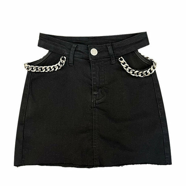Hot-selling short skirt with hollow waist and hip covering (black size S-L) (please contact customer service to confirm the delivery size after placing the order)