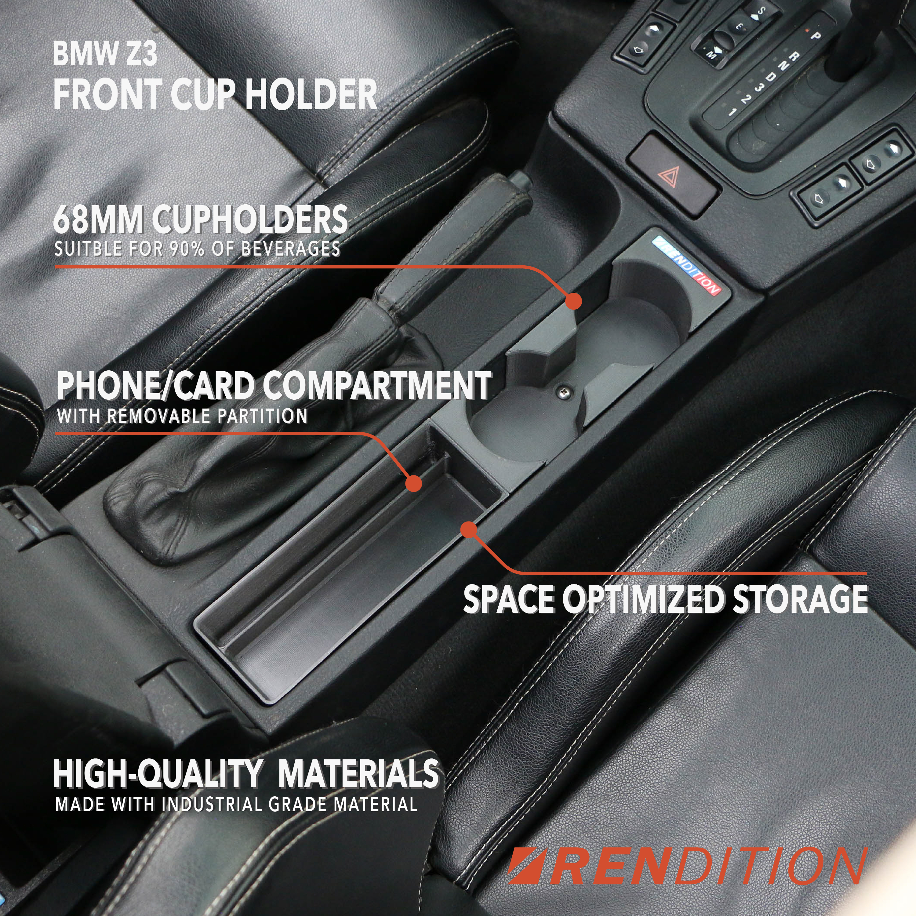 BMW Z3 FRONT CUP HOLDER