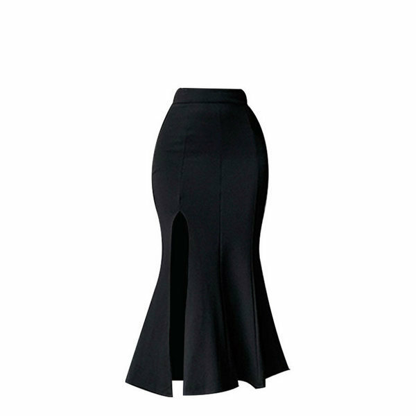 Hot selling slit fishtail skirt