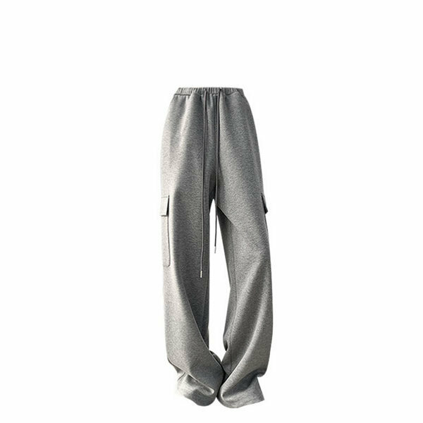 Hot selling drapey cargo sweatpants (gray size S-L) (please contact customer service to confirm the delivery size after placing the order)