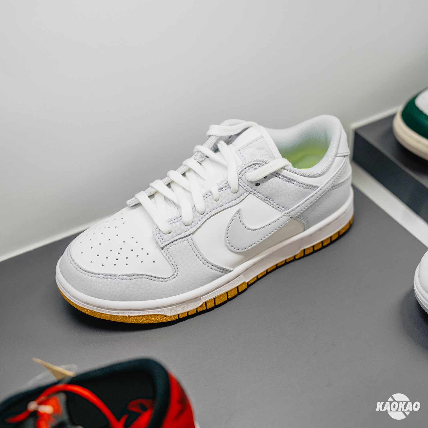 女款 Nike Dunk Low Next Nature "Football Grey Gum" 灰藍焦糖底 【FN6345-100】