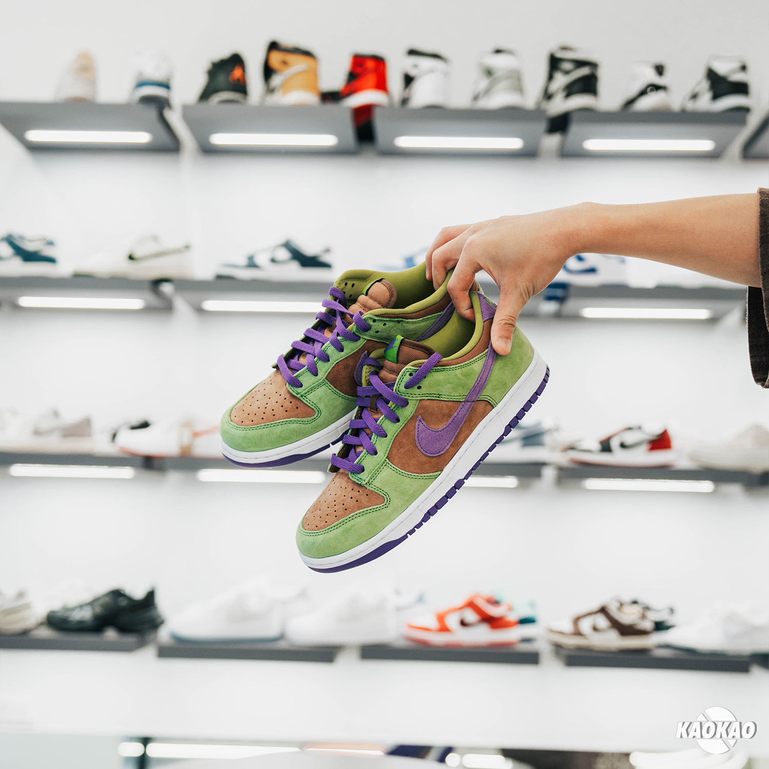 男鞋女段 Nike Dunk Low Veneer 棕綠 醜小鴨【DA1469-200】