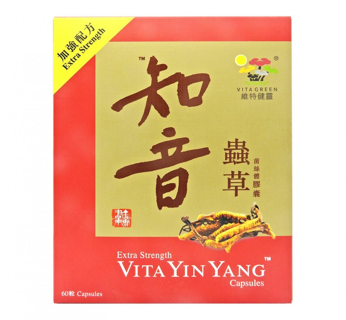 維特健靈 加強配方知音蟲草菌絲體膠囊 60粒