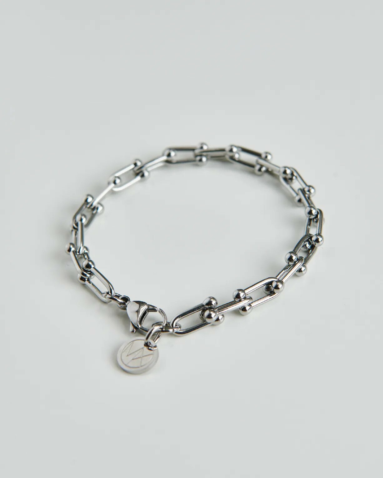 MB021 馬蹄鐵形純鋼手鍊