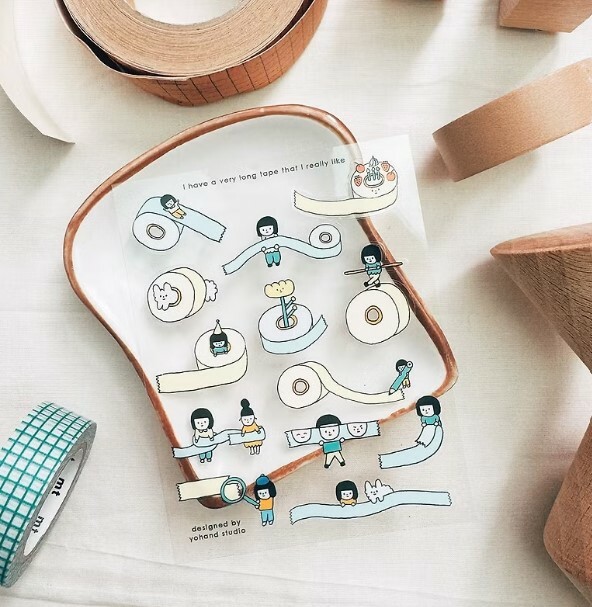 透明割型小貼紙 / 膠帶的想像｜右手超人 臺灣