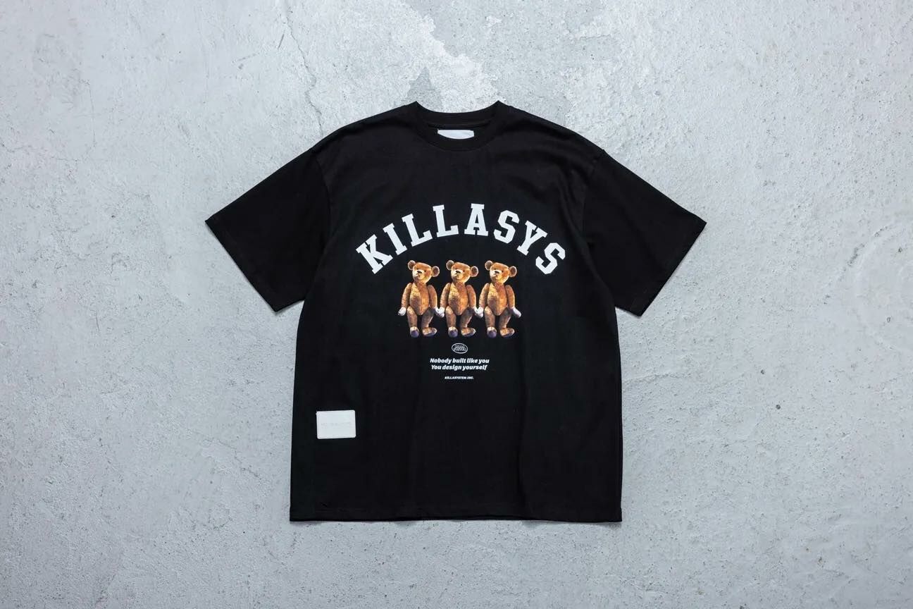 KILLASYSTEM 23S/S KILLABEAR 2.0 TEE (黑色)