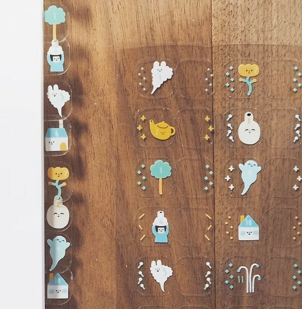 透明月份索引貼紙 魔法|右手超人 臺灣