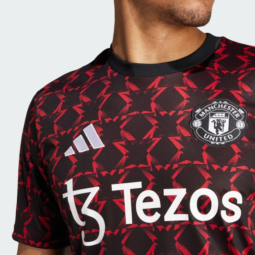 2024 Manchester United Pre Match Shirt - Dark Red