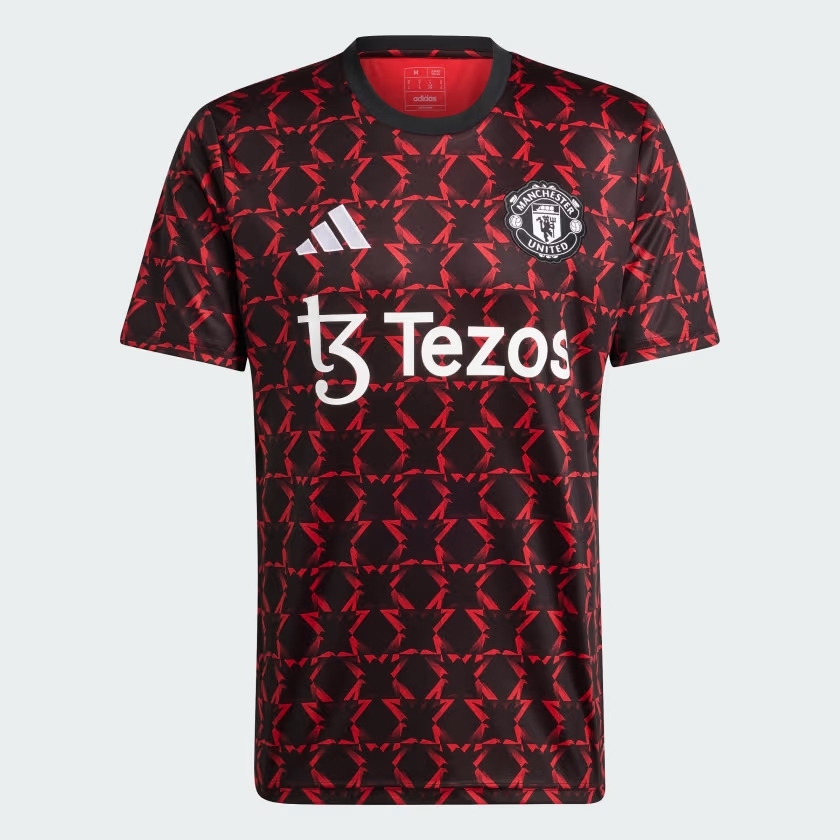 2024 Manchester United Pre Match Shirt - Dark Red