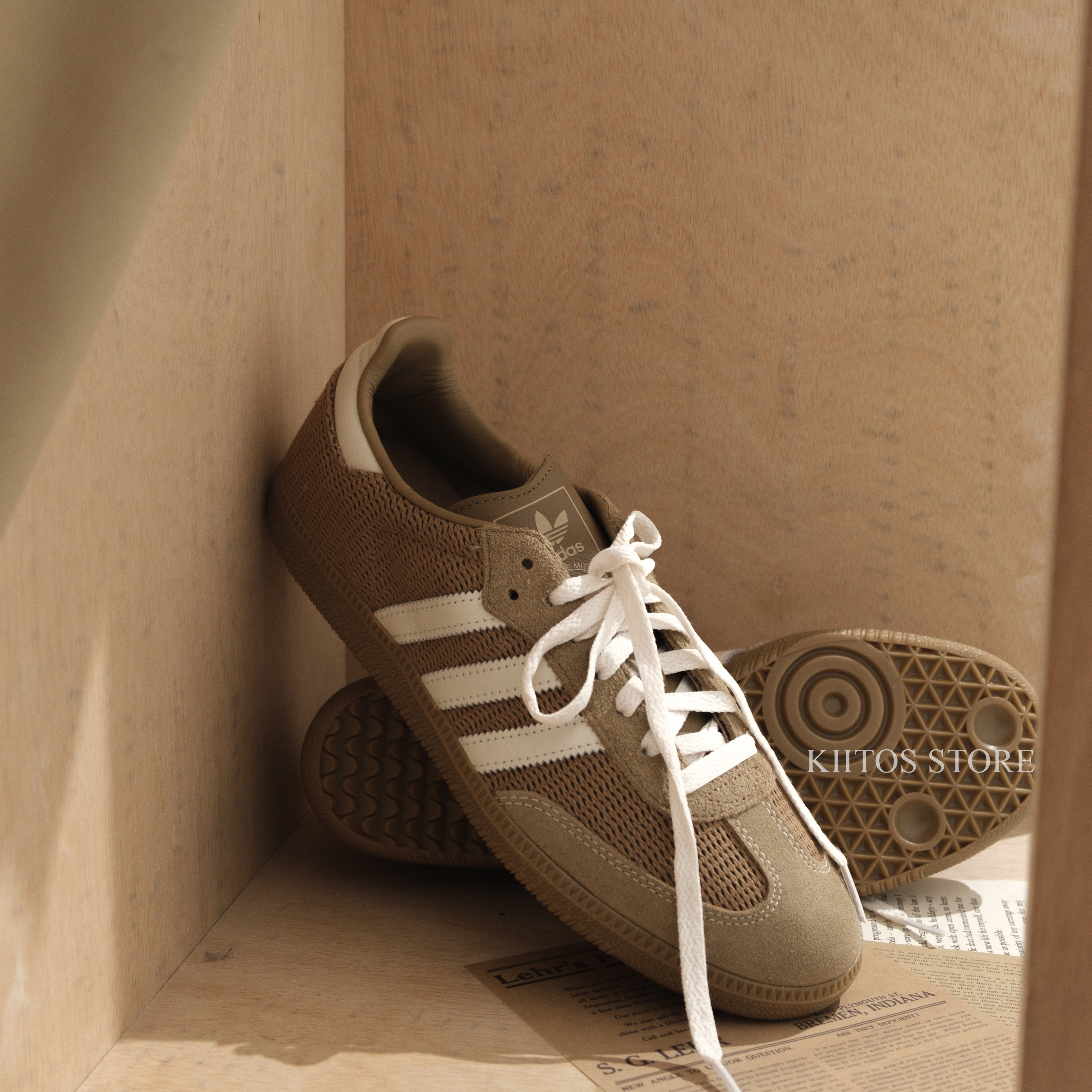 Adidas Samba OG Cardboard 麂皮 棕色 編織 膠底 IG1379