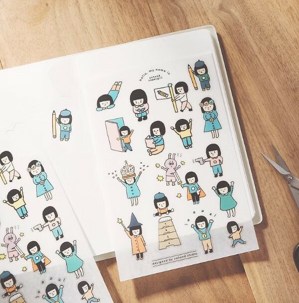 YO HAND STUDIO PRINT ON STICKER SUPERMAN