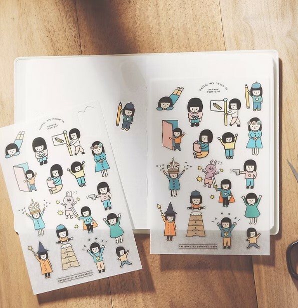 YO HAND STUDIO PRINT ON STICKER SUPERMAN