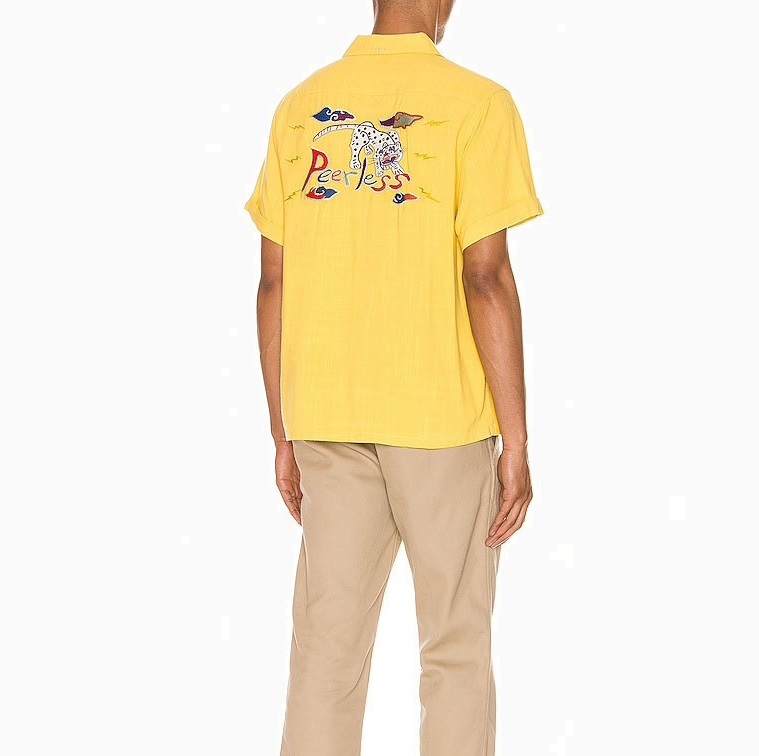 🔥ON SALE: VISVIM IRVING SHIRT S/S (SL RAYON) - YELLOW SIZE 1 PRE ORDER ITEM (預訂中)