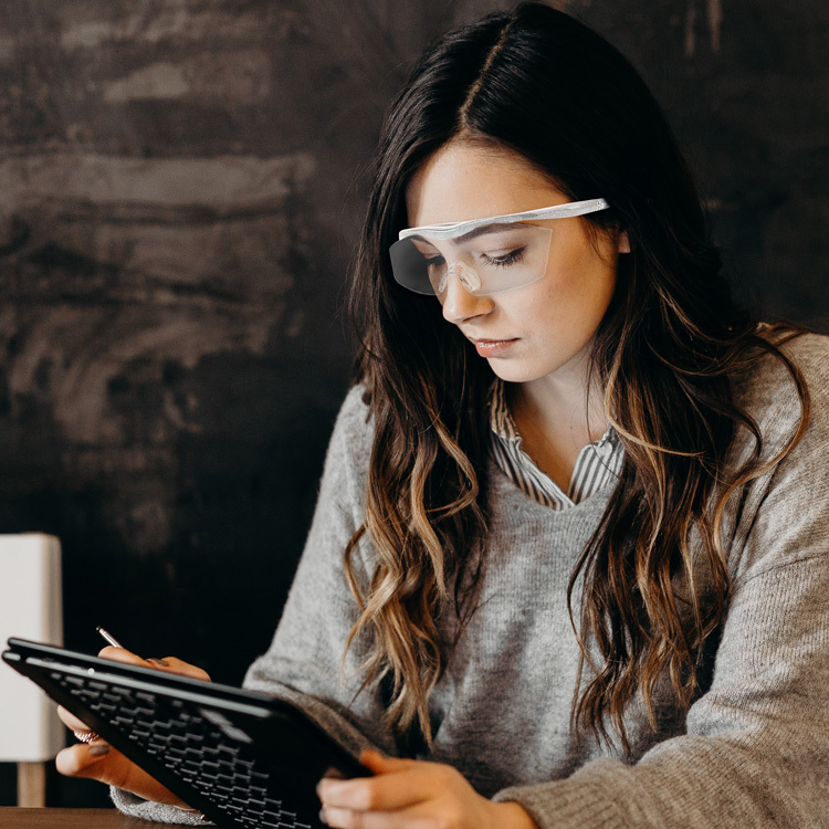 Hazuki 日本葉月抗藍光放大鏡1.32倍大鏡片(珍珠白)