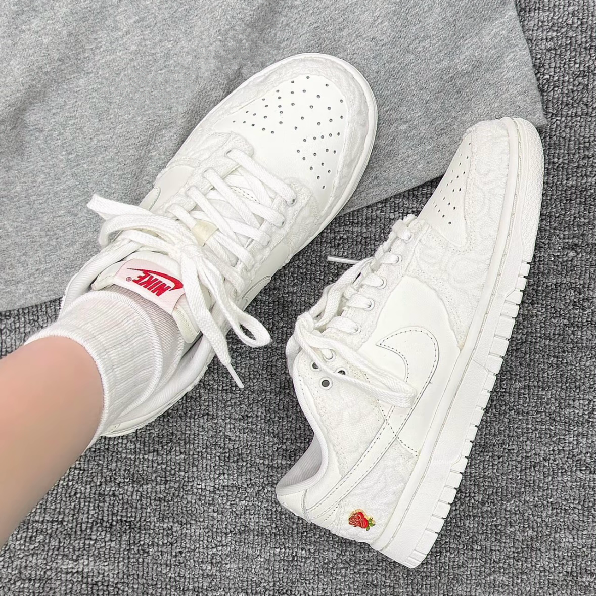 Nike Dunk Low Give Her Flowers 鮮花 情人節 限定 白色 休閒鞋 FZ3775133