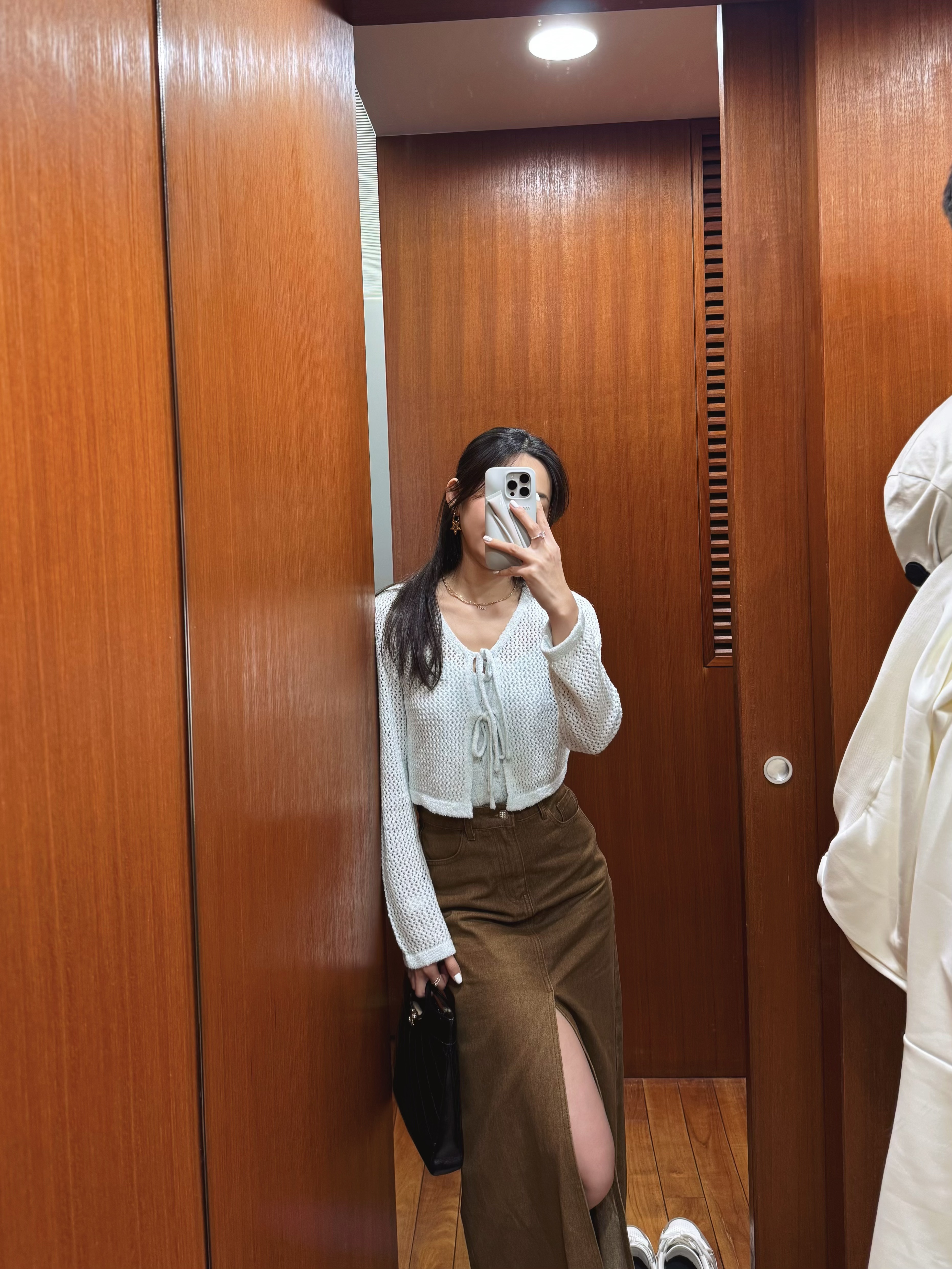 𝐂𝐑𝐄𝐀𝐌𝐘 薄荷綠圈圈線外套