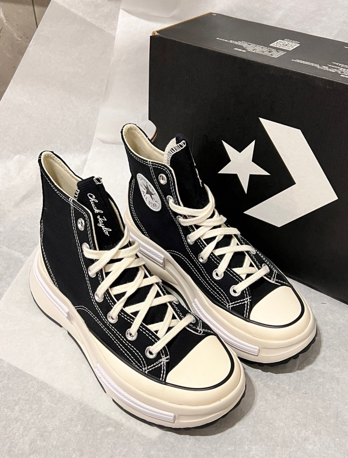 Converse Run Star Legacy 黑色 白色  厚底 增高 帆布鞋 A00868C A00869C/預購