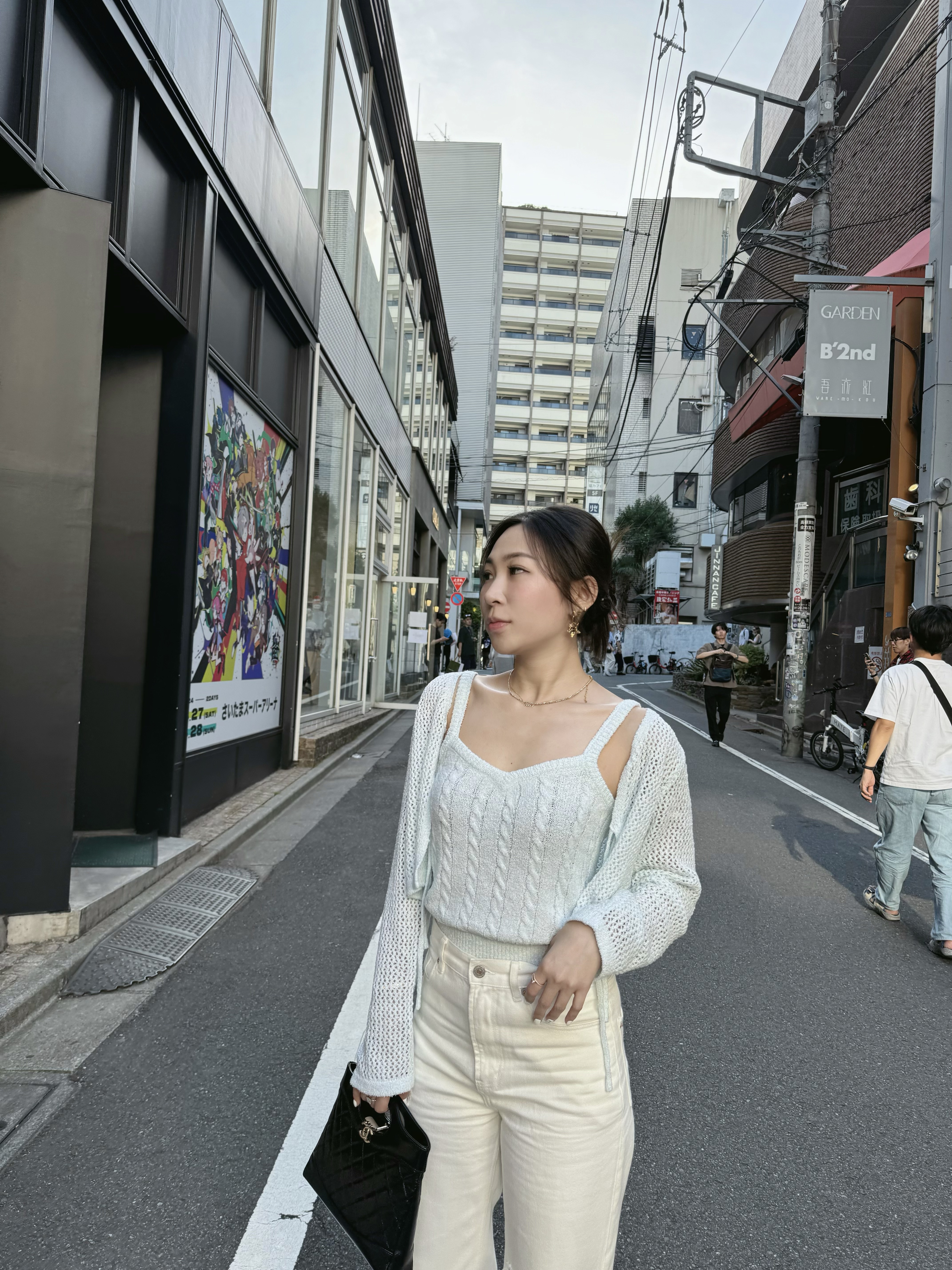 圈圈線麻花吊帶背心