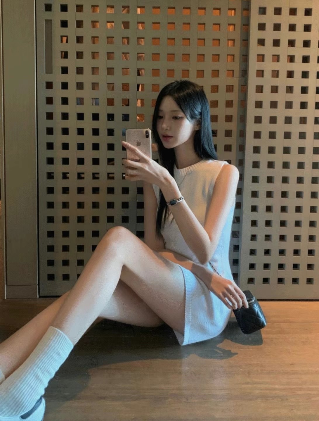 正韓圓領針織OPS