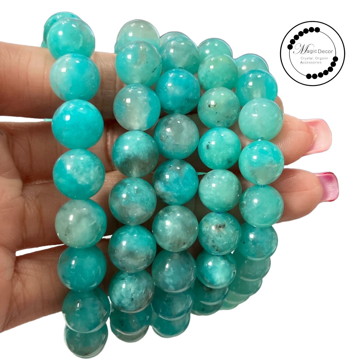 250621 - C48 9mm+收藏級新疆玉化天河櫻花雨手串