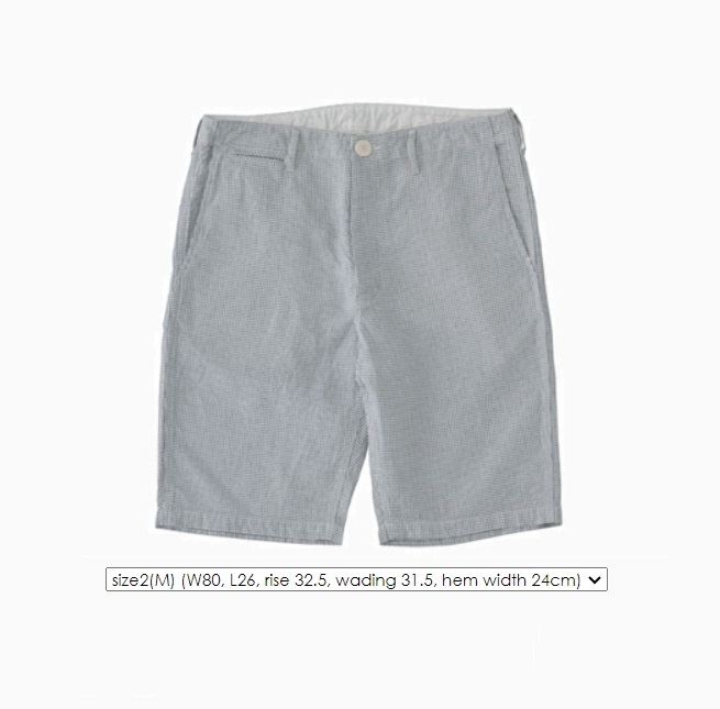 ON SALE : VISVIM CHINO SHORTS (COTTON DOBBY) - SIZE 2 PRE ORDER ITEM (預訂中)