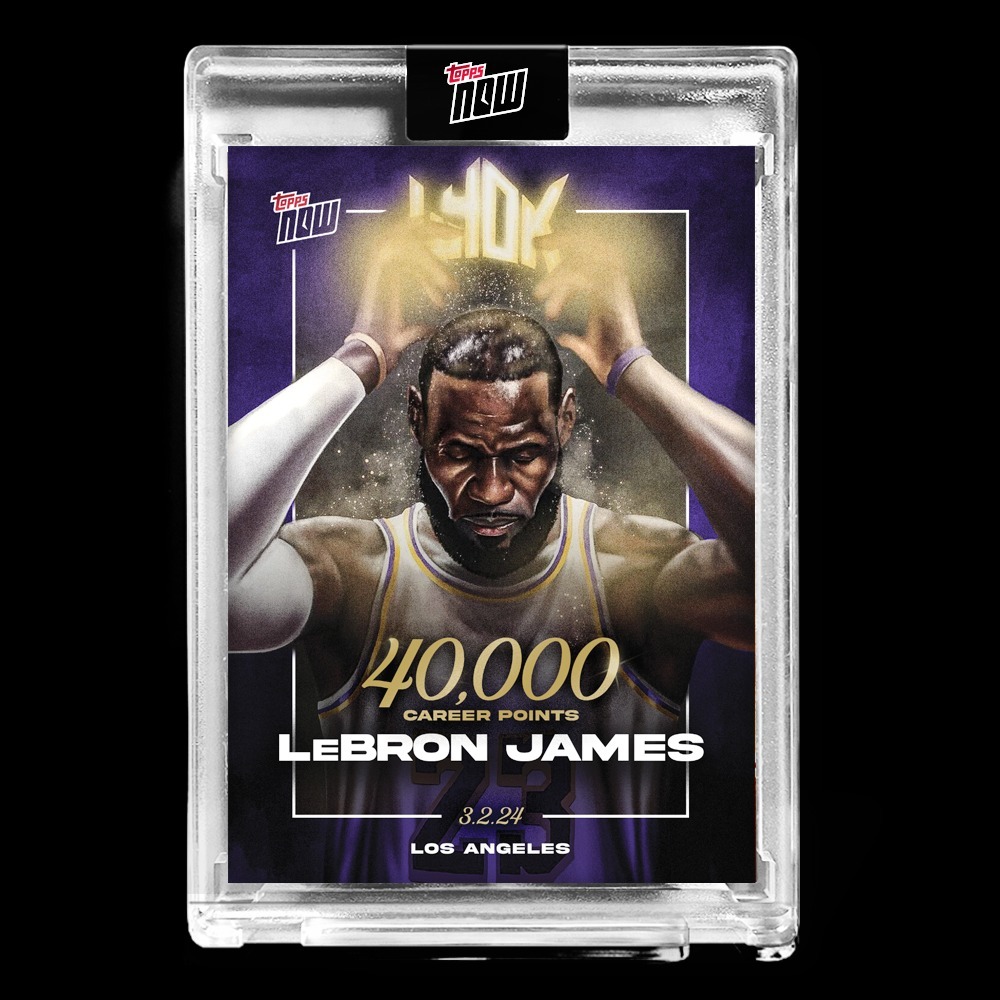 NBA球員卡 LeBron James - 2023-24 TOPPS NOW® Basketball Card LJ-40K - PR: 86,072 四萬分