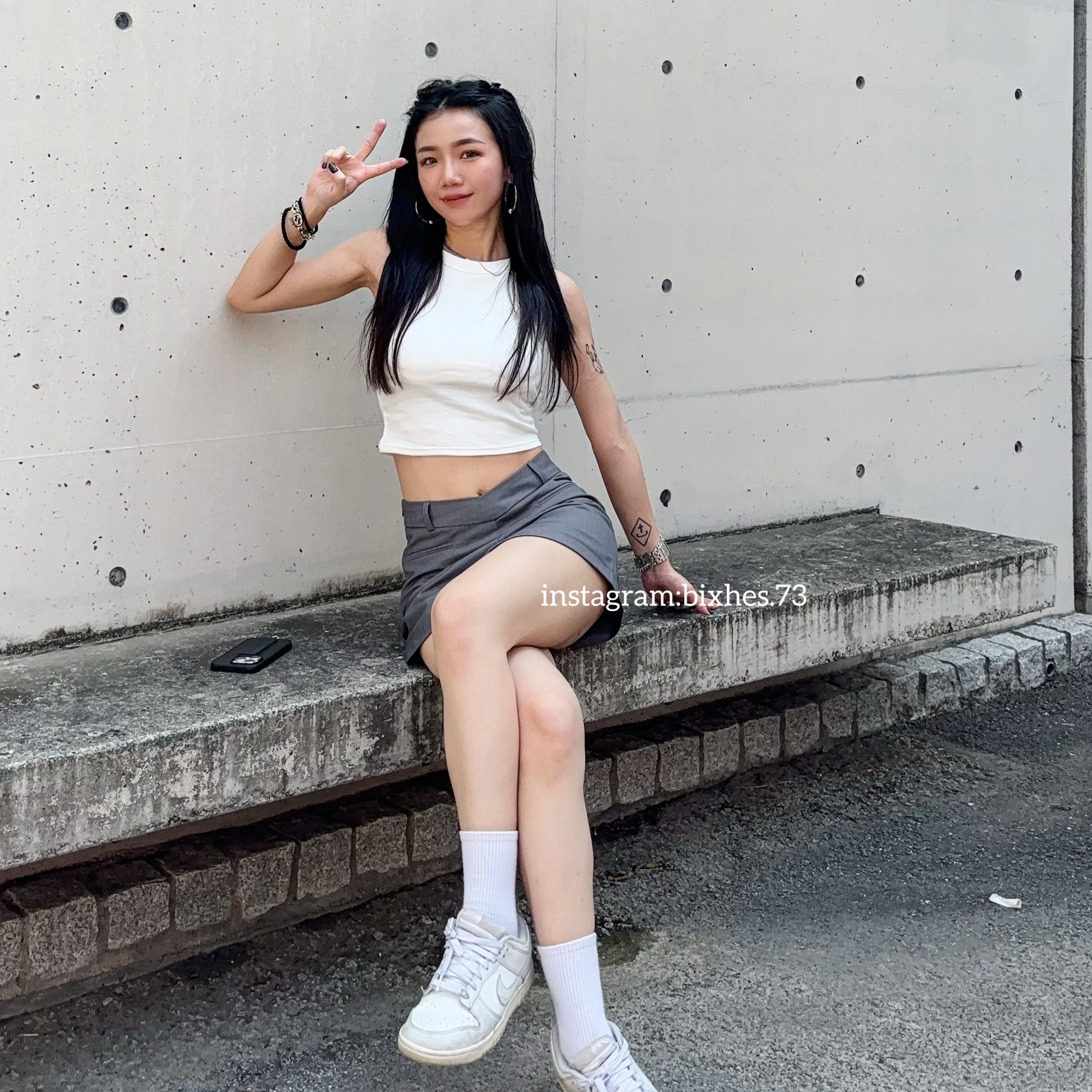 微挖肩帶墊背心(C00063)