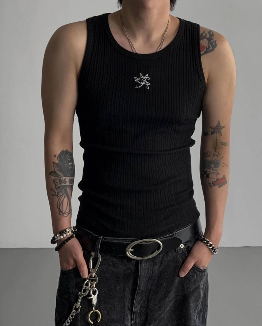 宇宙羅紋肌肉背心