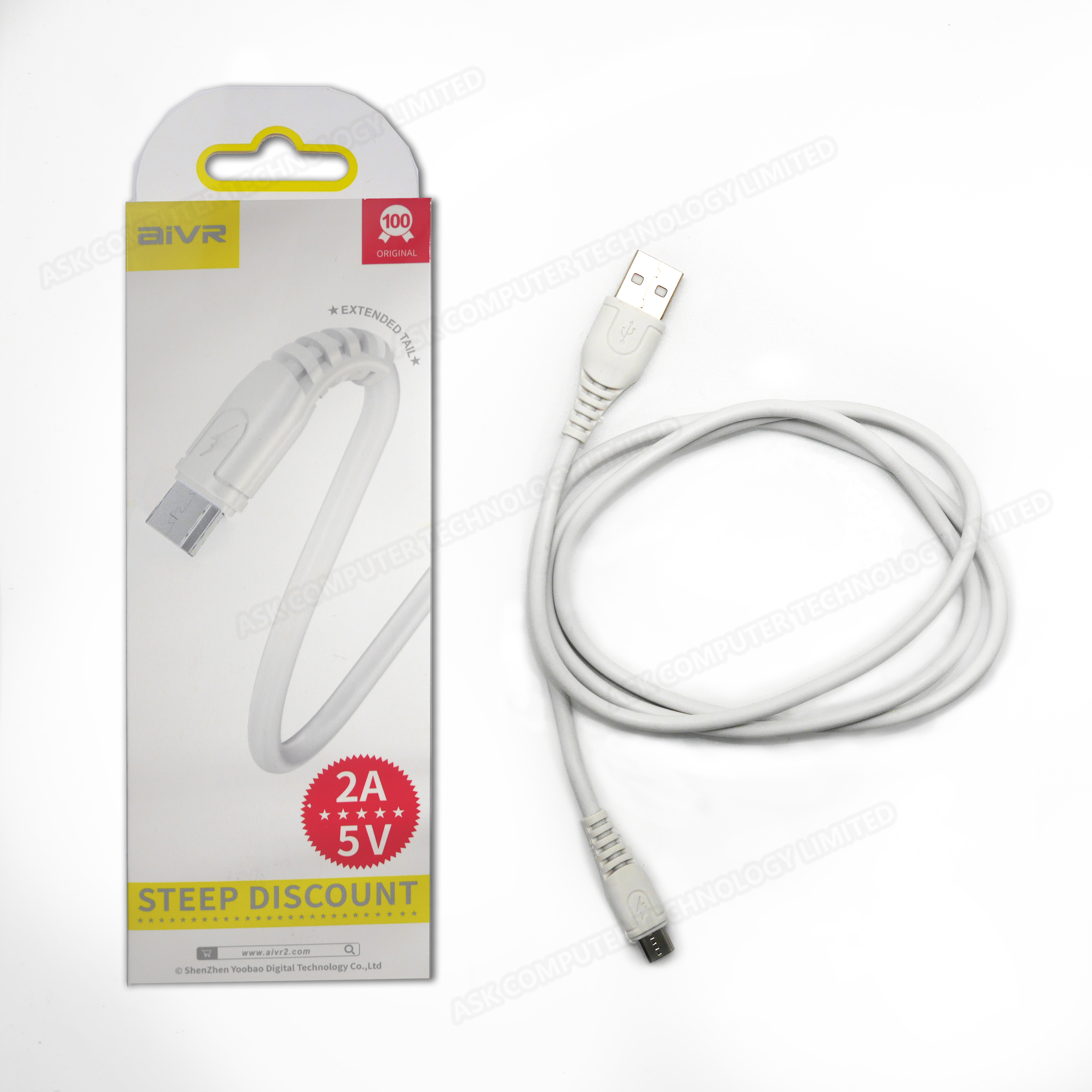 AiVR K354-MicroUSB charging cable (1M) fast charging cable data cable transmission cable fast charging 2A 5V high current (P3721)