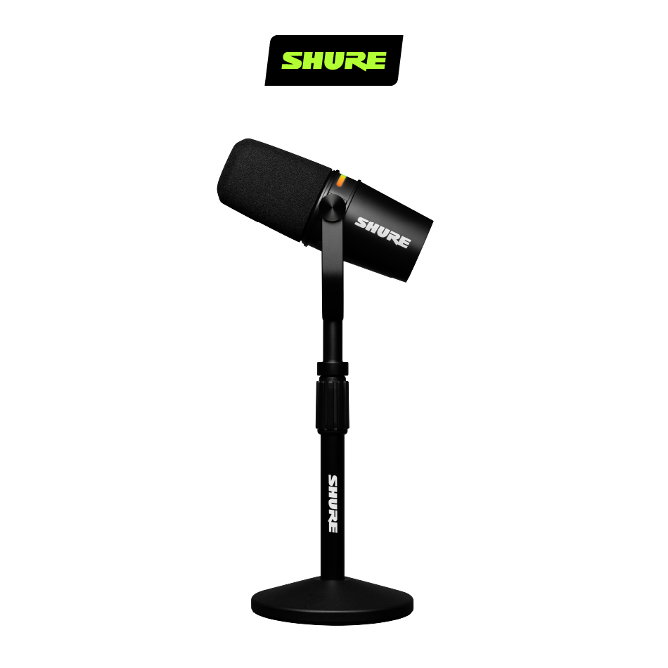 SHURE MV7+ Podcast動圈式麥克風專業腳架組