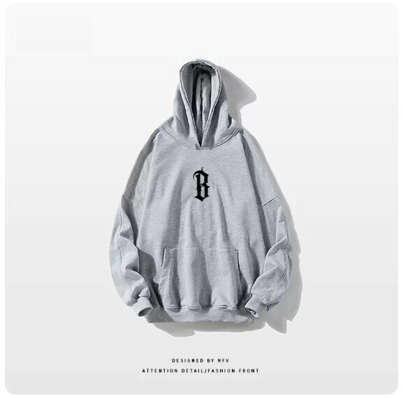 熱賣連帽衛衣【M-3XL】【灰色-薄款】(下單後聯絡客服確認發貨尺碼) 