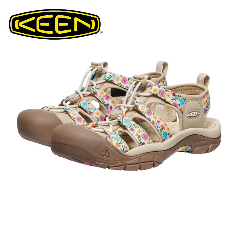 KEEN 美國 NEWPORT RETRO 灰/印花 女款 護趾涼鞋 30K28878
