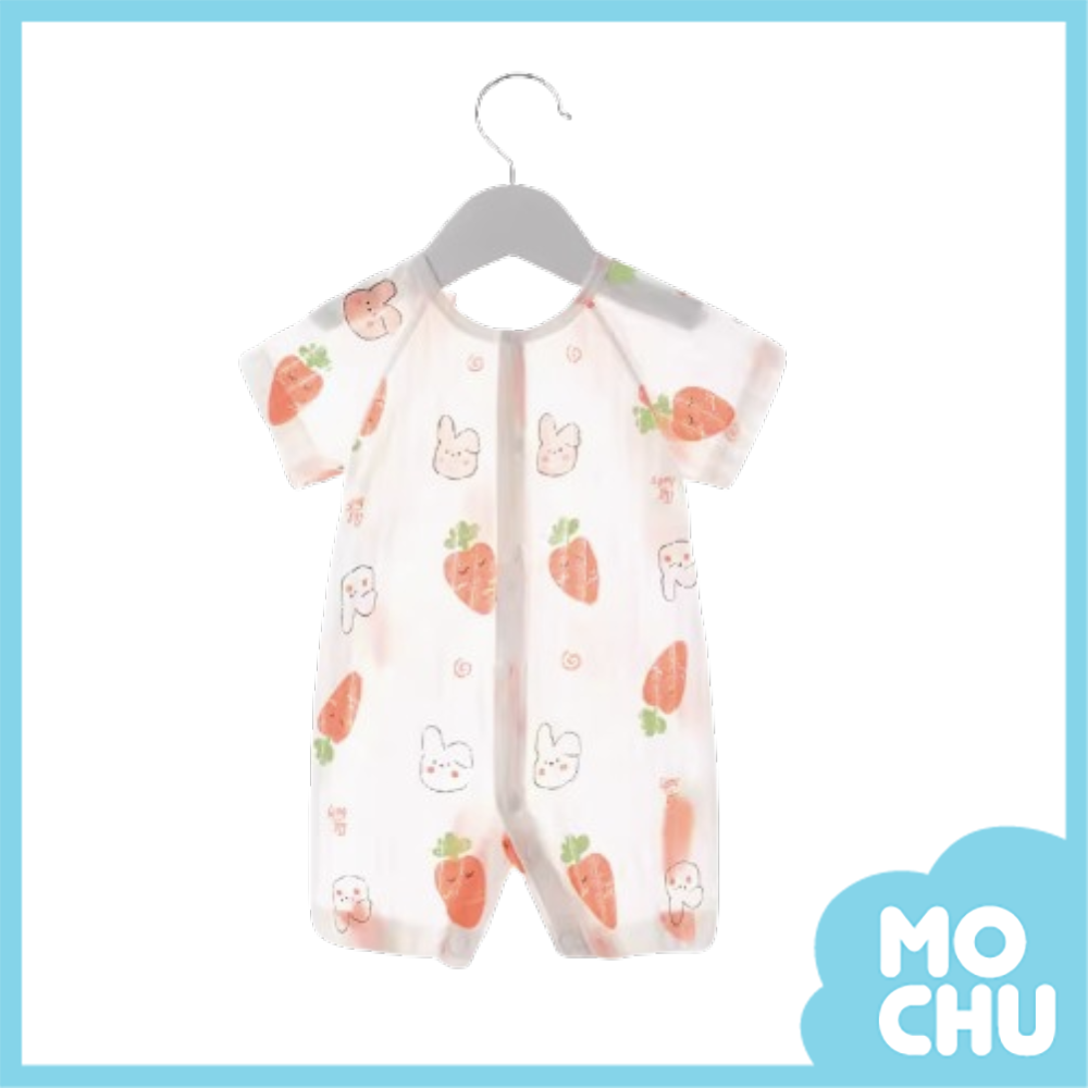 兔子大蘿蔔輕透薄款短袖連身衣