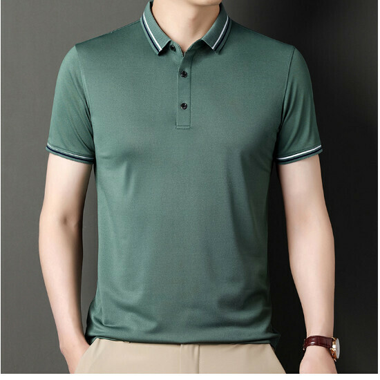 熱推翻領短袖t恤【綠色】尺碼【M-3XL】【下單後聯絡客服確認發貨尺碼】