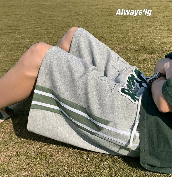 熱推休閒運動短褲（淺灰色M-5XL）（下單后聯繫客服確認發貨尺碼）