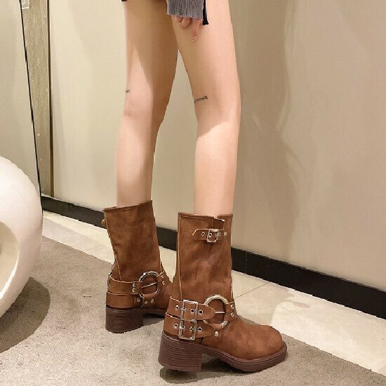 Hot selling western cowboy boots [dark brown] [size 35-39] (please contact customer service to confirm the delivery size after placing the order)