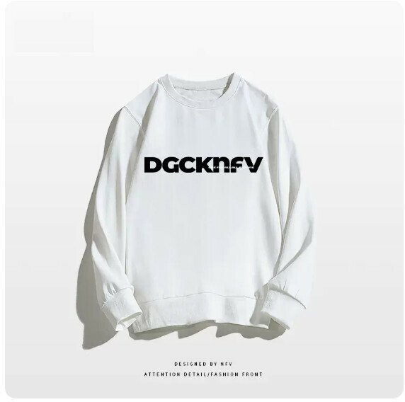 Crewneck sweatshirt [M-3XL] [White-thin] (contact customer service to confirm the shipping size after placing an order) 