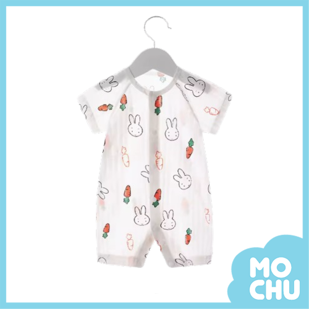 小蘿蔔兔輕透薄款短袖連身衣