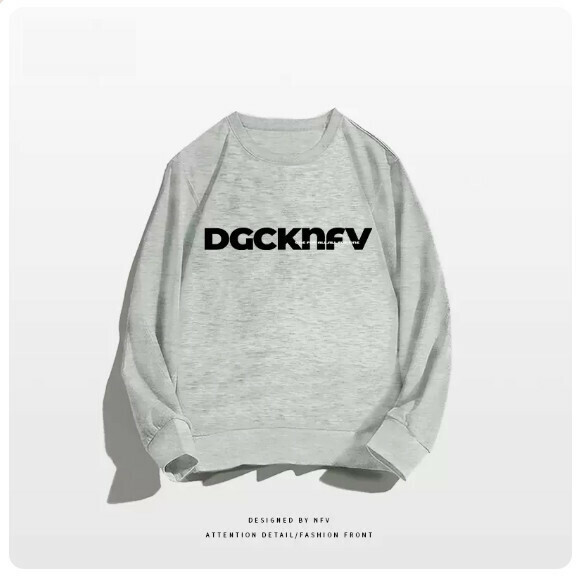 Crewneck sweatshirt [M-3XL] [light gray - thin] (contact customer service to confirm the shipping size after placing an order) 