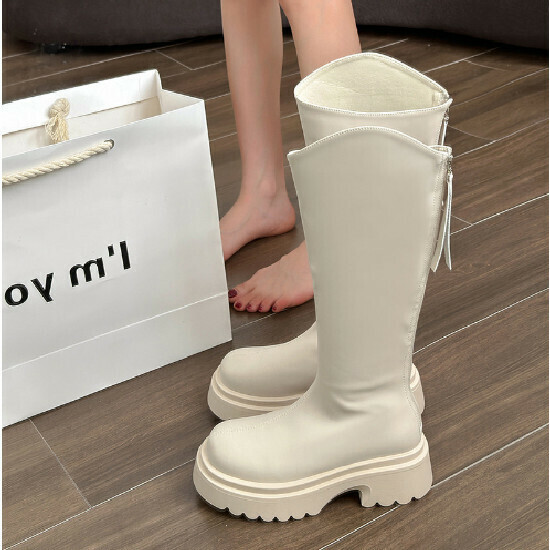 Hot selling thin knight boots [off-white] [size 35-40] (please contact customer service to confirm the delivery size after placing the order)