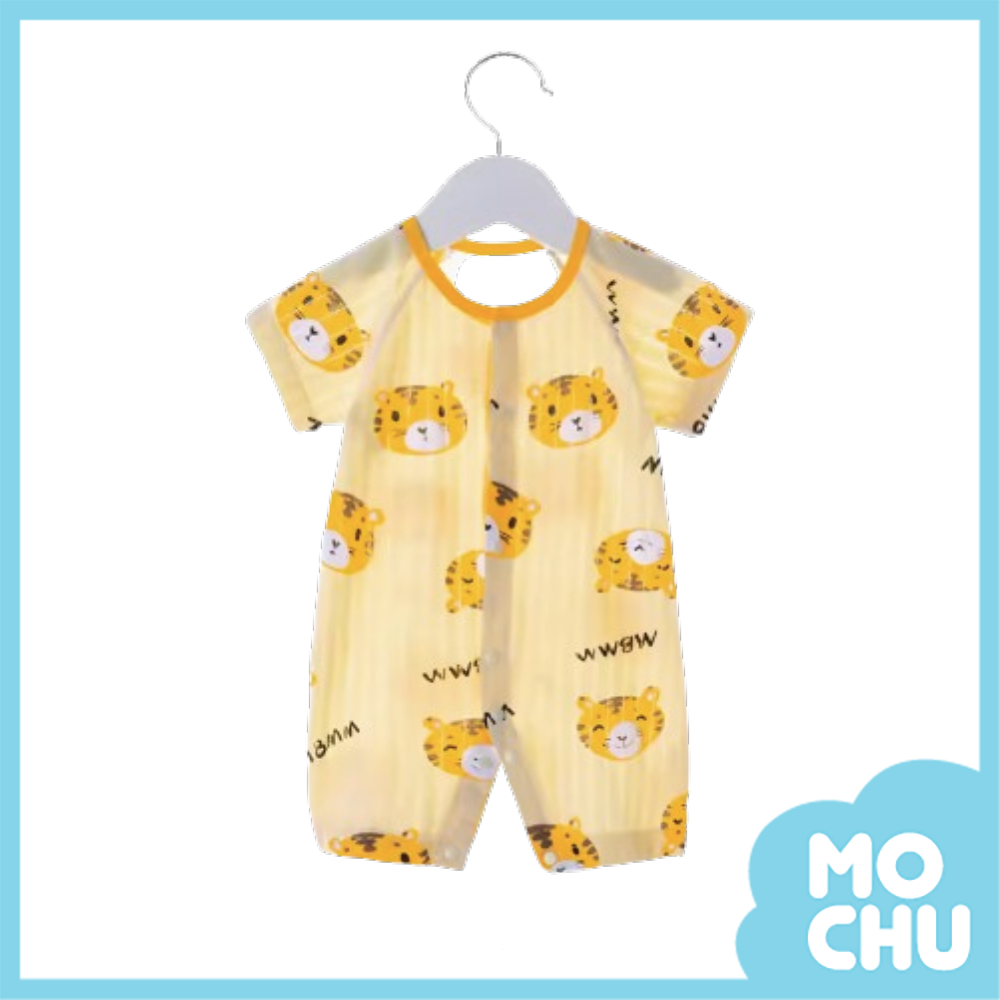 小老虎輕透薄款短袖連身衣