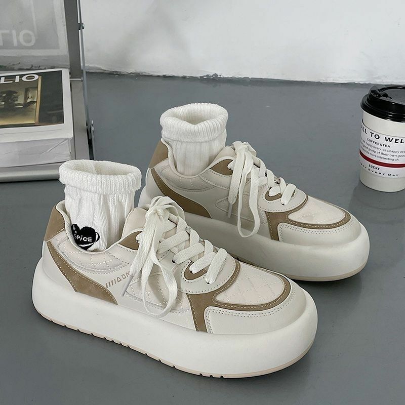 Hot selling small fragrant sneakers (khaki size 35-40) (please contact customer service to confirm the delivery size after placing the order)