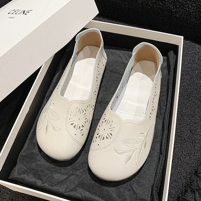 Hot selling Mary Jane shoes (off-white, size 35-40) (please contact customer service to confirm the delivery size after placing the order)