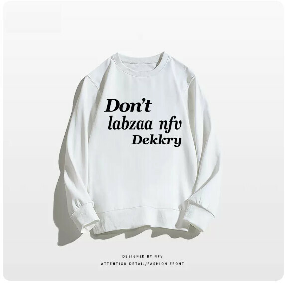 Crewneck sweatshirt [M-3XL] [White-thin] (contact customer service to confirm the shipping size after placing an order) 