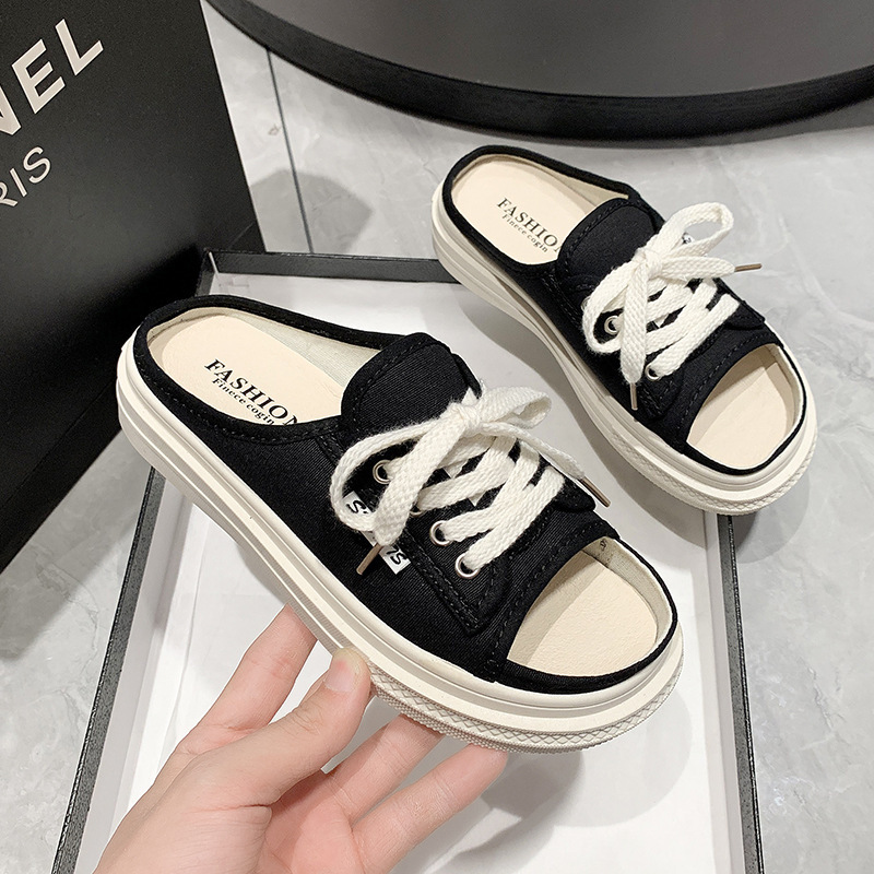 Hot selling canvas sandals (black size 35-40) (please contact customer service to confirm the delivery size after placing the order)